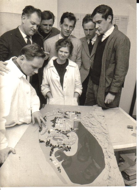 Wettbewerbsmodell Stadterweiterung Innsbruck WERKGRUPPE GRAZ, 1963