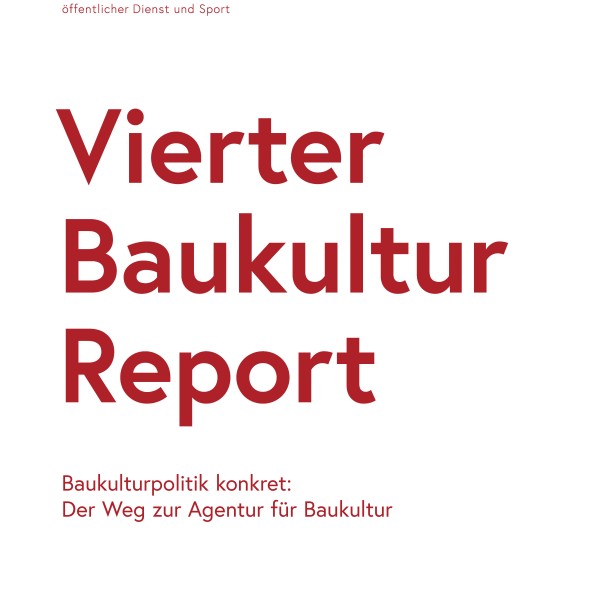 Deckblatt Vierter Baukulturreport 2021