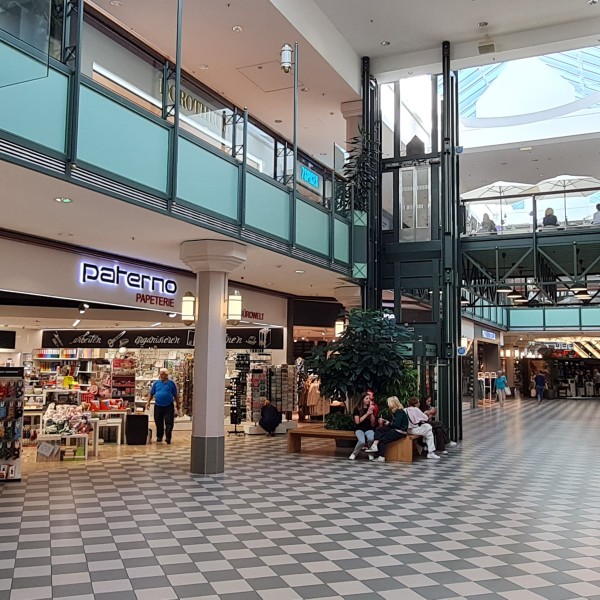 Einkaufspassage: Die Architektur des Messeparks ist im Wesentlichen seit über 30 Jahren unverändert