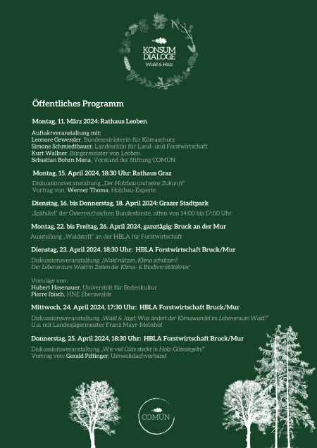 Programm Konsumdialoge Wald & Holz